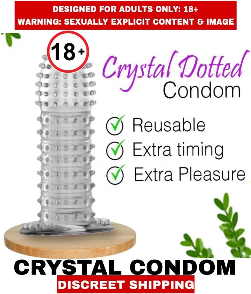 Transparent crystal reusable silicone sleeve made from stretchable silicone rubber.