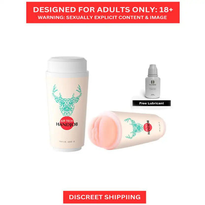 Gentle grip toy relax massager for men with reusable pocket cup design and soft textured interior.