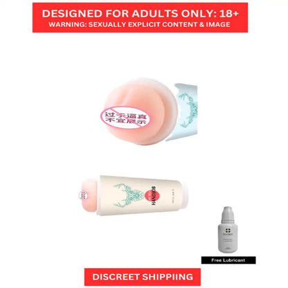 Gentle grip toy relax massager for men with reusable pocket cup design and soft textured interior.