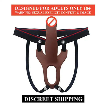 Hollow silicone curved wearable accessory with adjustable harness straps and ergonomic design.
