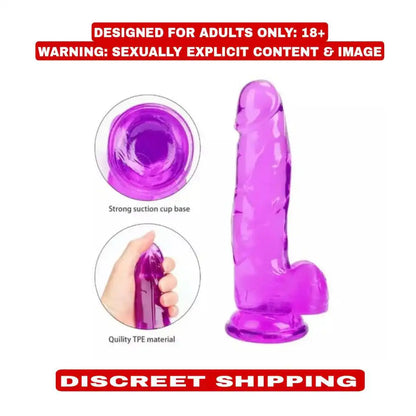 Soft TPE jelly wellness massager with strong suction base and ergonomic design.
