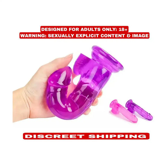 Soft TPE jelly wellness massager with strong suction base and ergonomic design.
