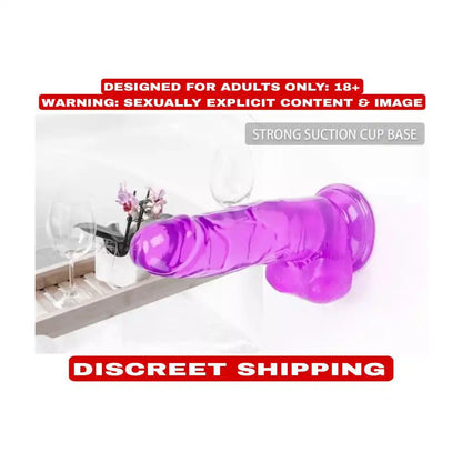 Soft TPE jelly wellness massager with strong suction base and ergonomic design.
