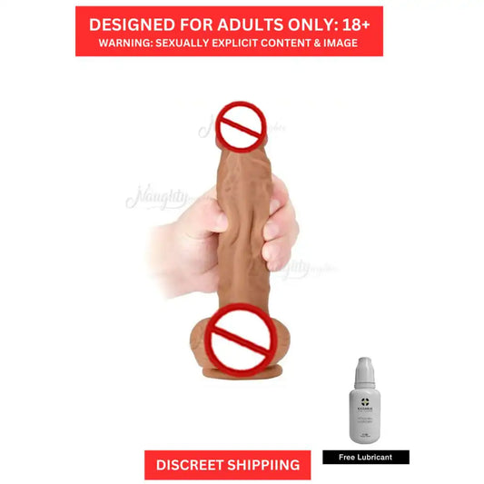 Large head wellness massager for women with textured design and stable suction base.