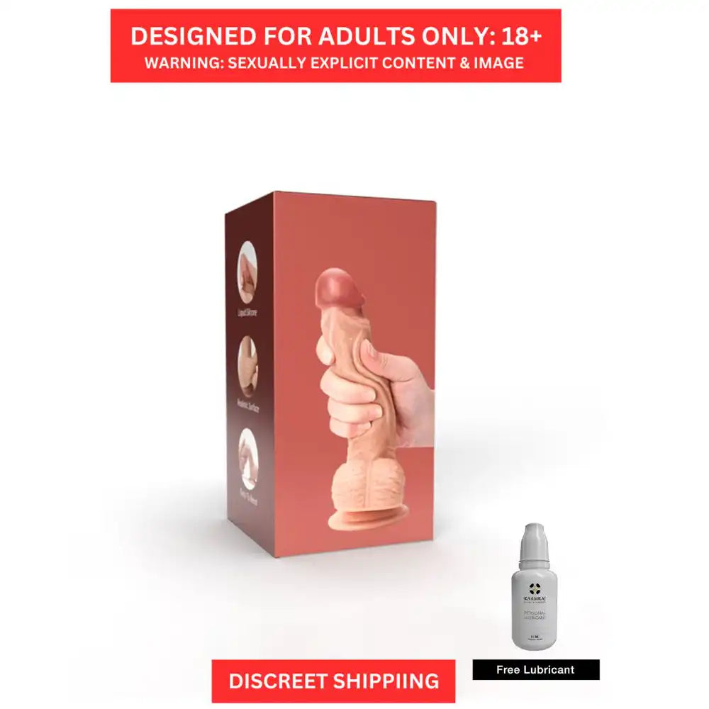 Large head wellness massager for women with textured design and stable suction base.