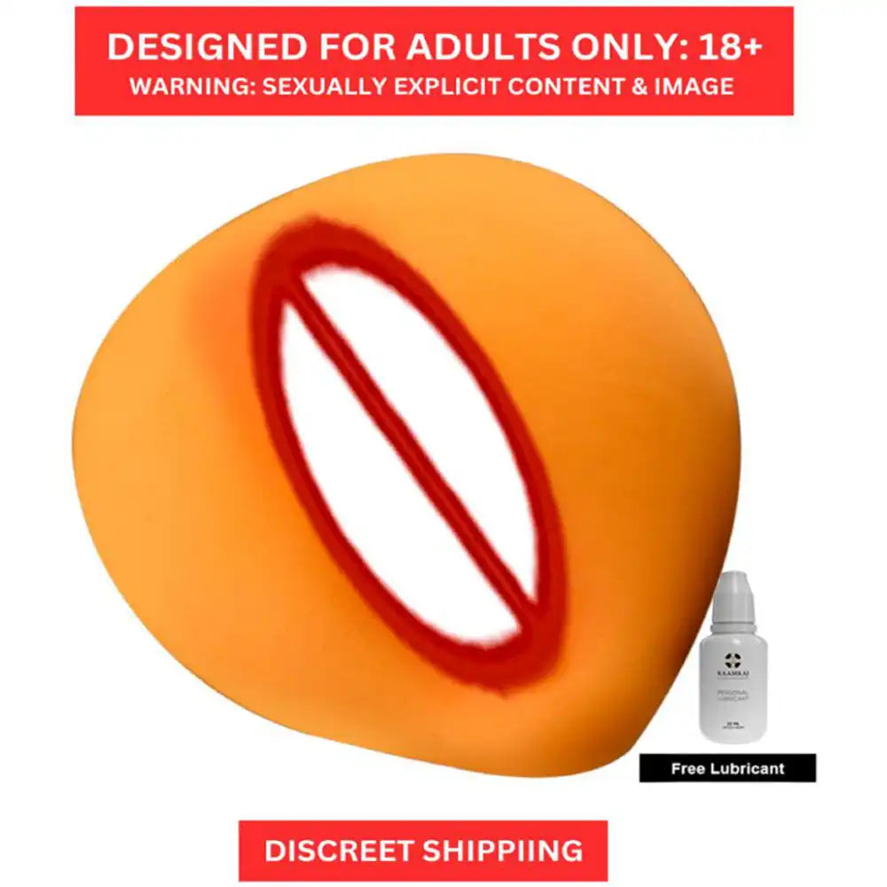 Male non-vibrating pocket massager with compact handheld design and soft flexible construction.
