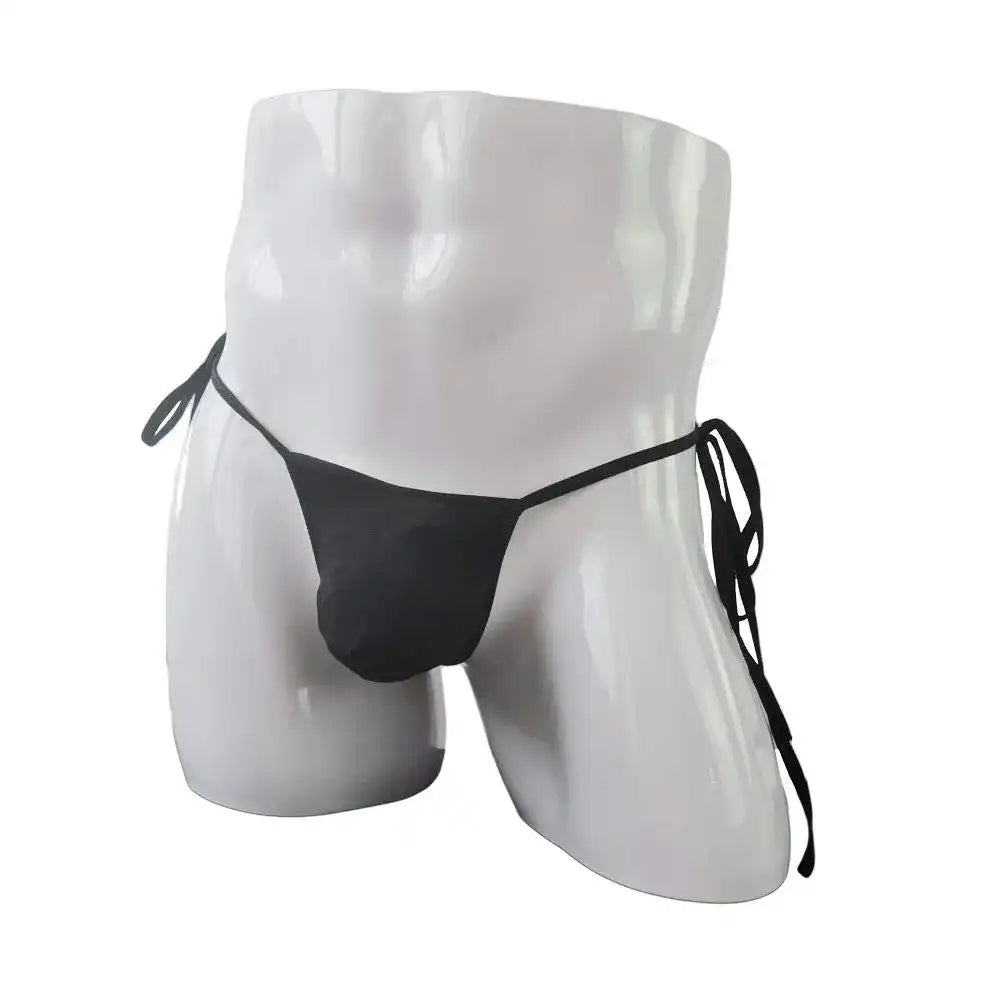 men’s Multicolor adjustable tie-side micro bikini brief with minimal design