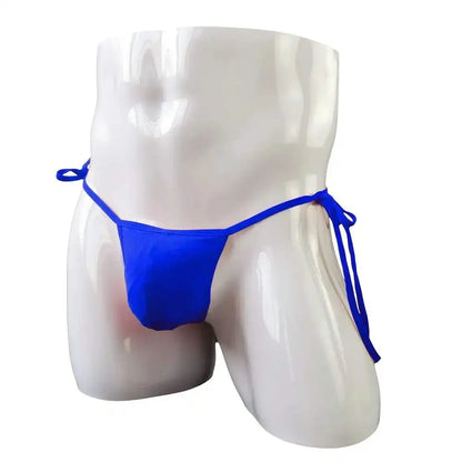 men’s Multicolor adjustable tie-side micro bikini brief with minimal design