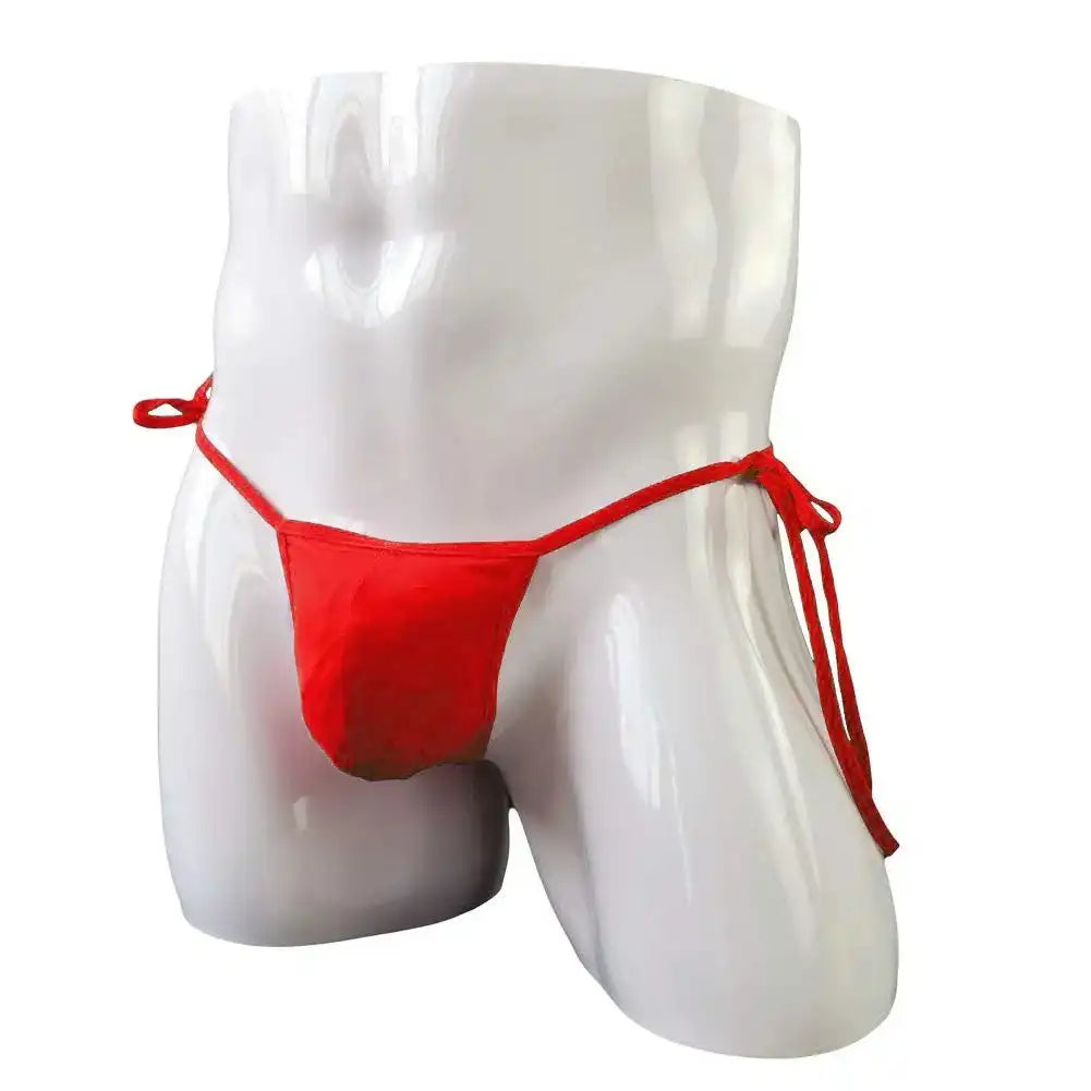 men’s Multicolor adjustable tie-side micro bikini brief with minimal design