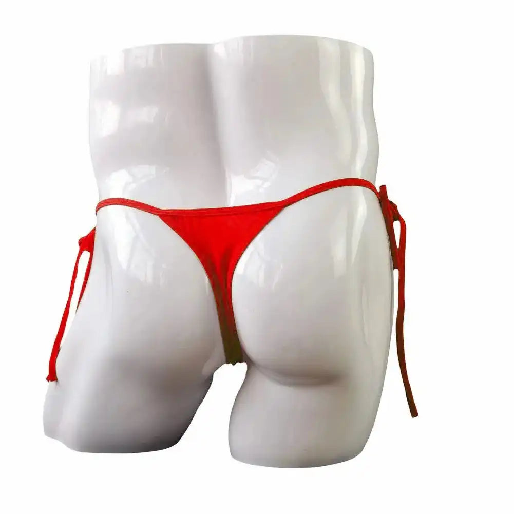 men’s Multicolor adjustable tie-side micro bikini brief with minimal design