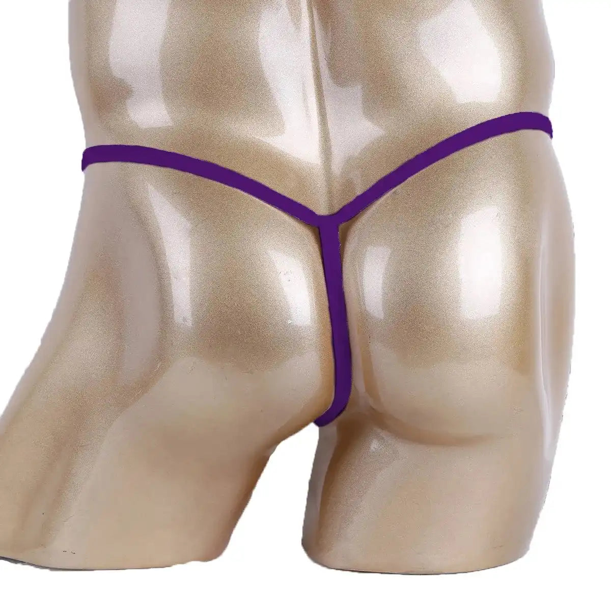 Men’s Multicolor Beaded Ring Minimal Strap Thong