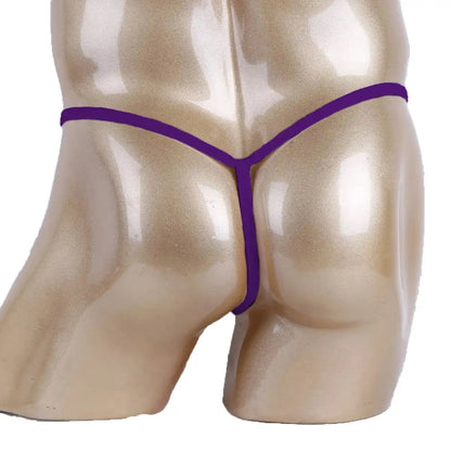 Men’s Multicolor Beaded Ring Minimal Strap Thong