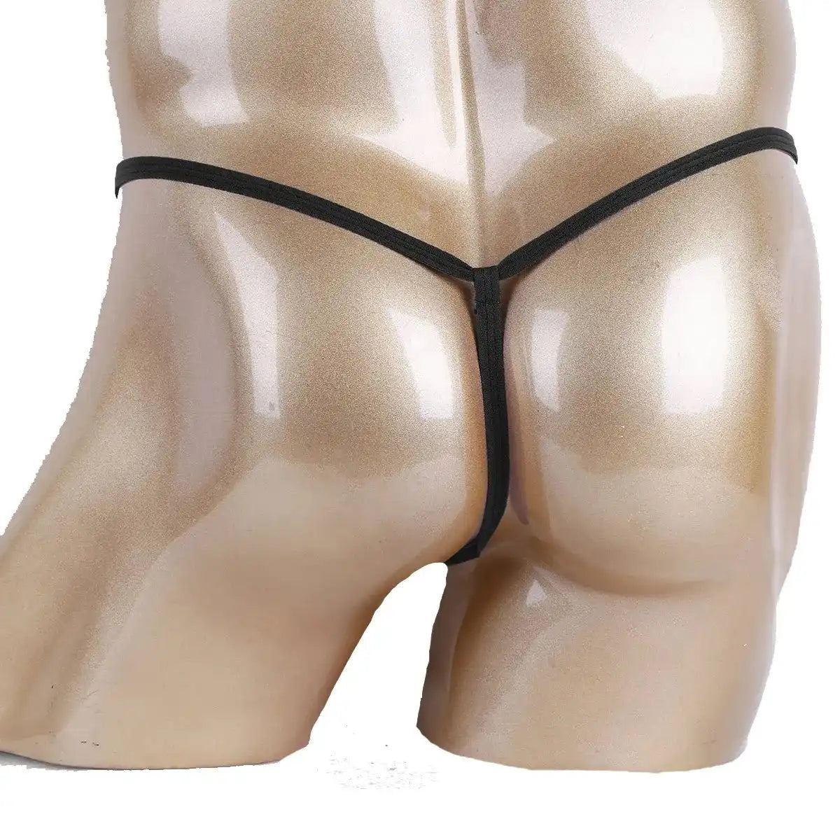 Men’s Multicolor Beaded Ring Minimal Strap Thong