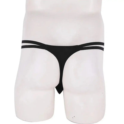 men’s Multicolor double strap minimal pouch thong underwear
