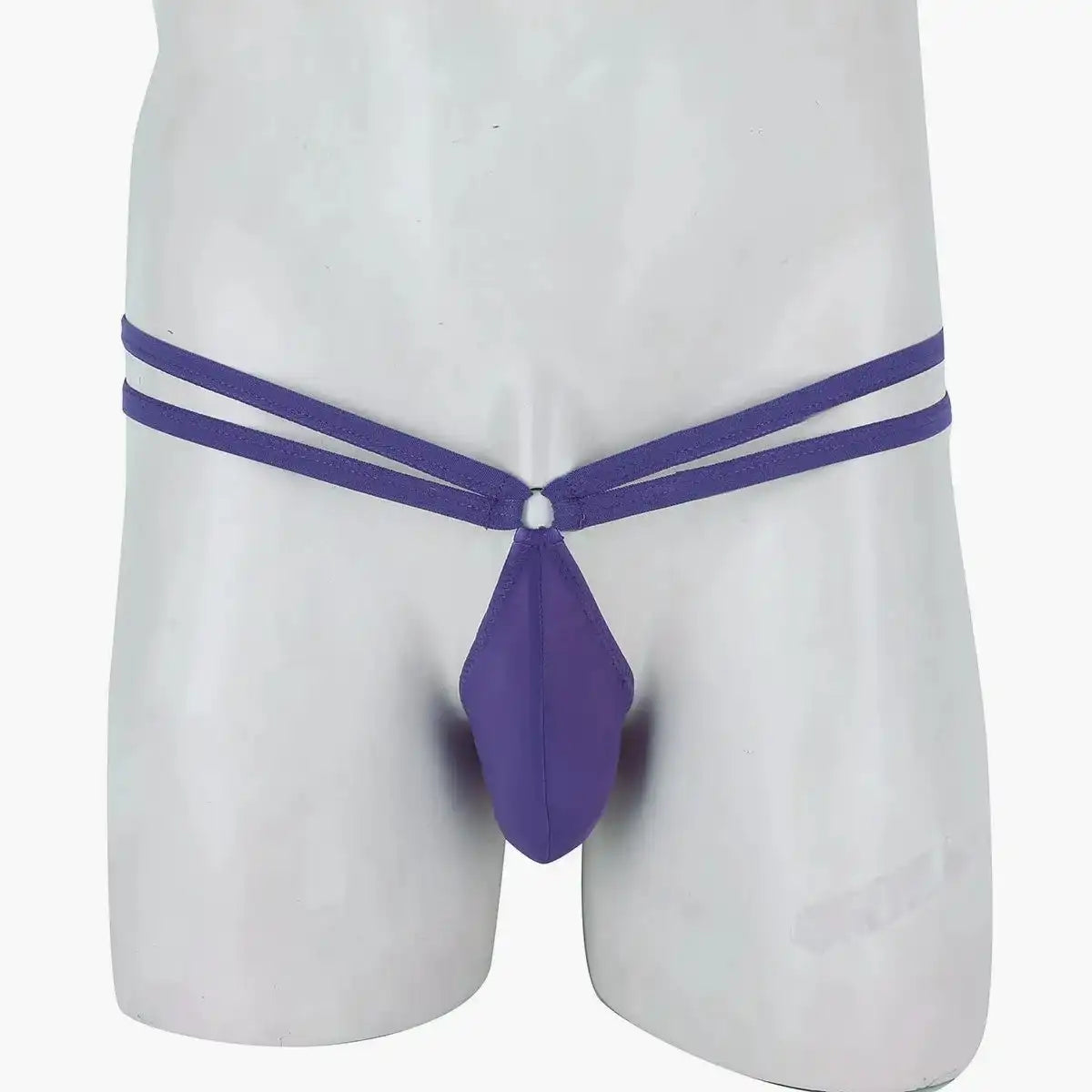 men’s Multicolor double strap minimal pouch thong underwear
