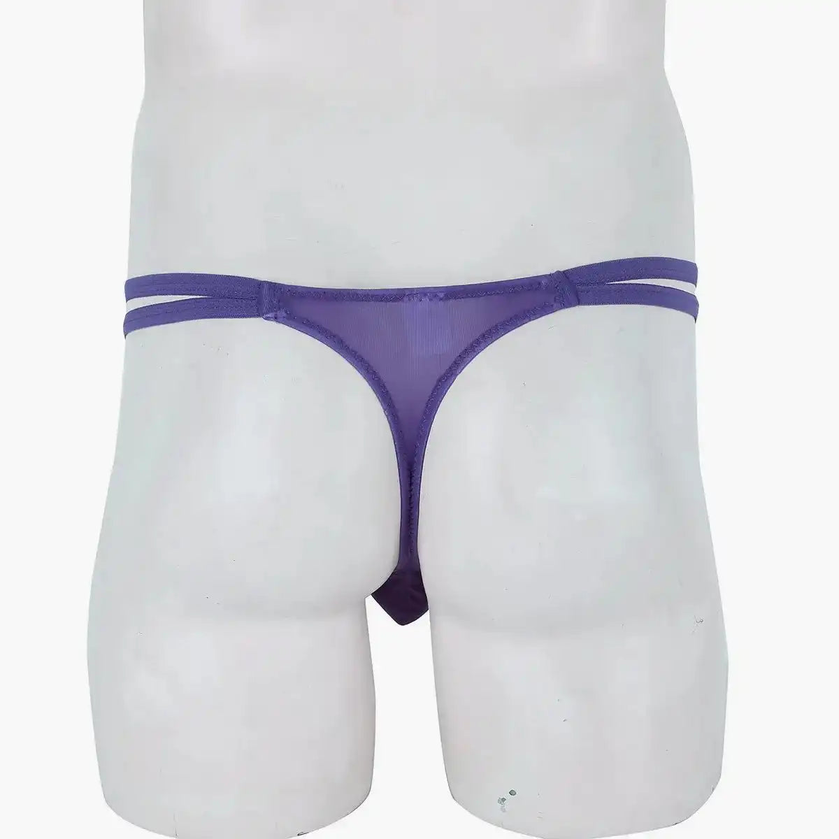 men’s Multicolor double strap minimal pouch thong underwear
