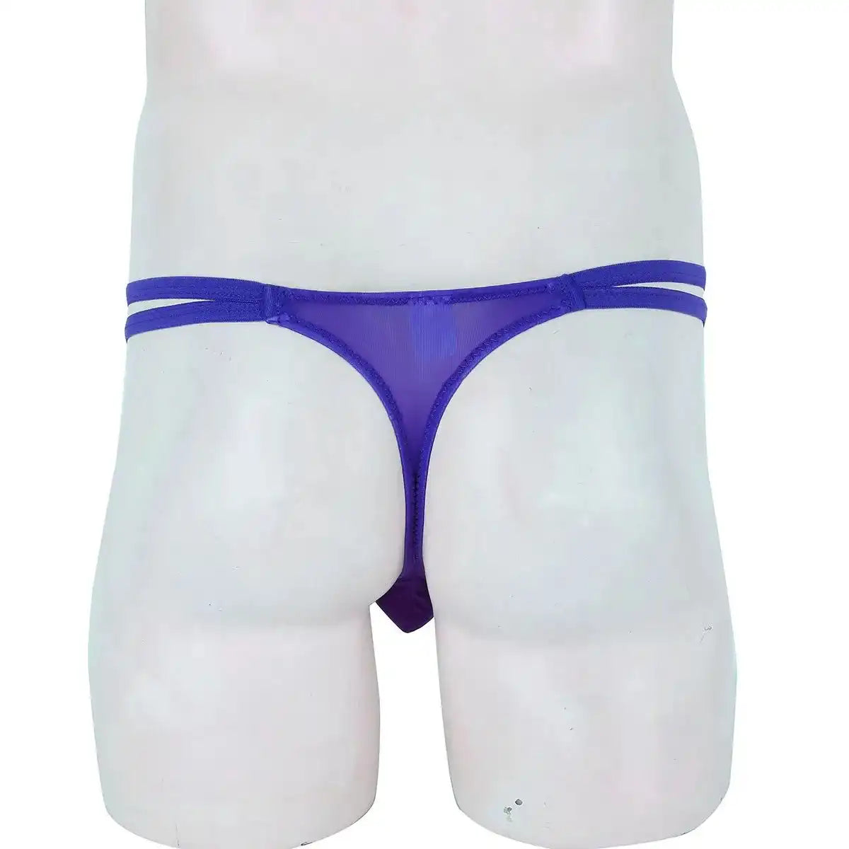 men’s Multicolor double strap minimal pouch thong underwear
