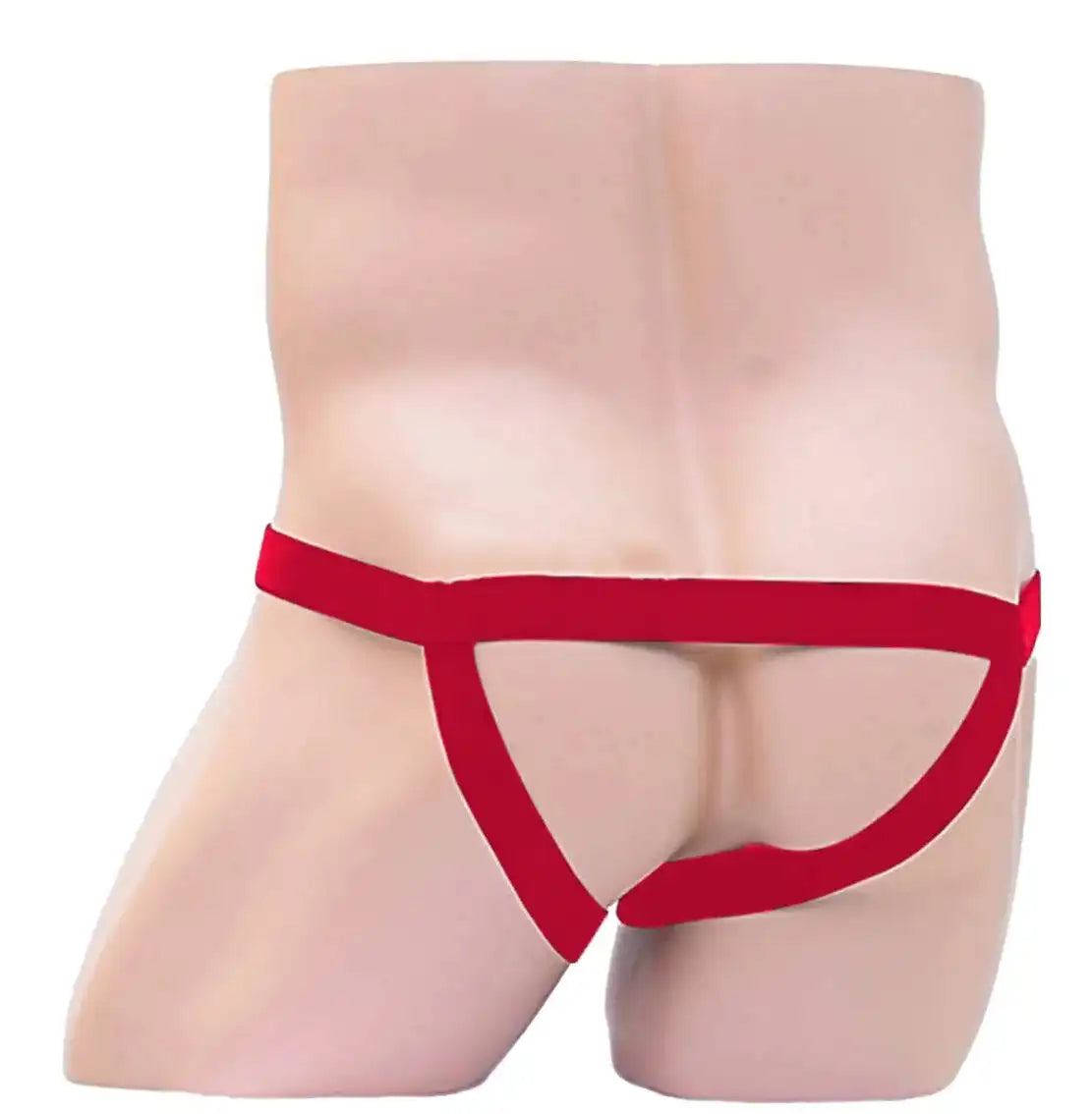men’s Multicolor open ring jockstrap brief with elastic strap design