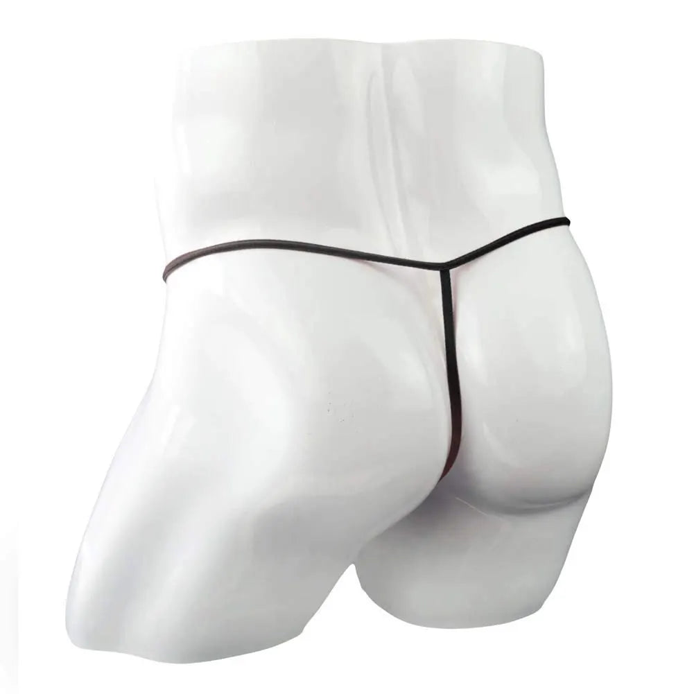 men’s Multicolor sheer mesh minimal pouch thong underwear