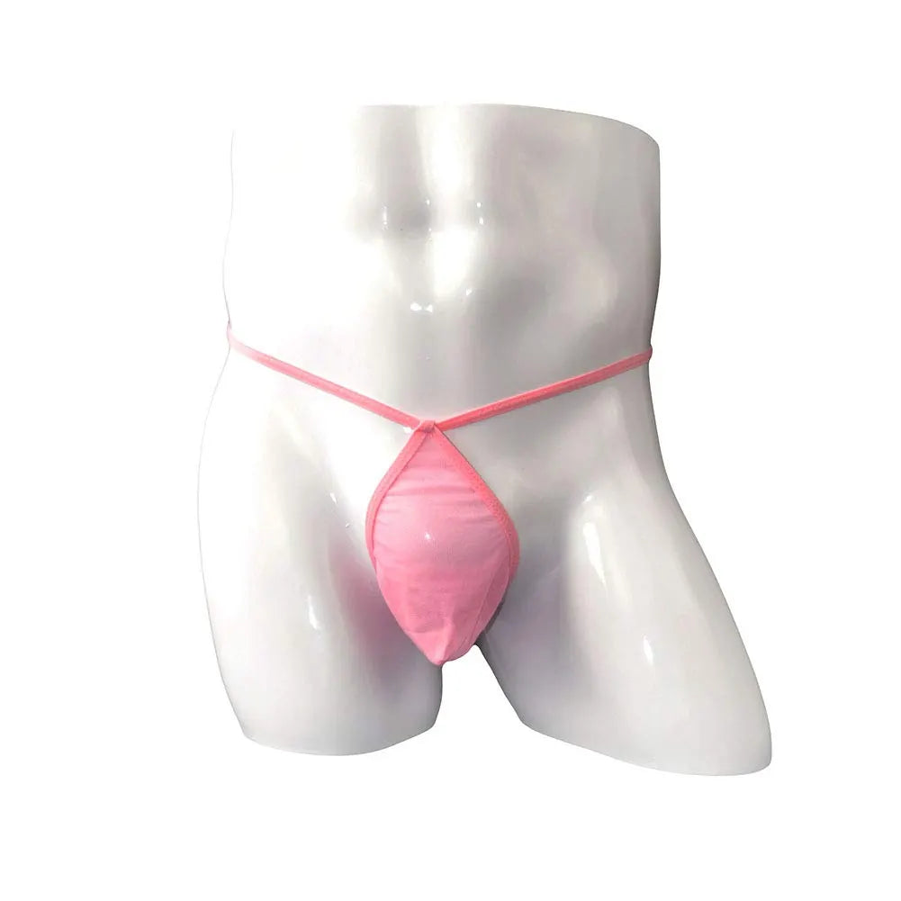 men’s Multicolor sheer mesh minimal pouch thong underwear