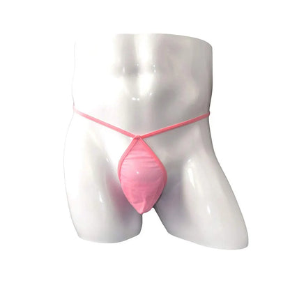men’s Multicolor sheer mesh minimal pouch thong underwear