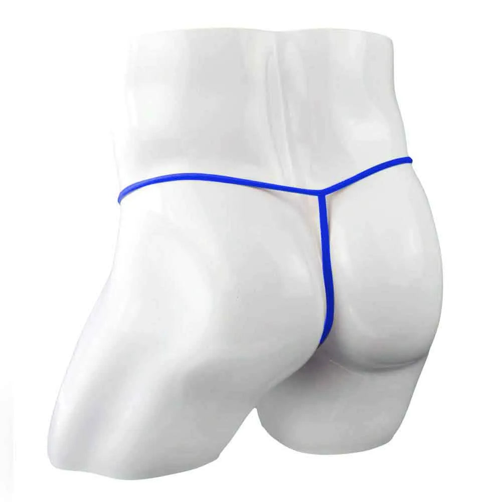 men’s Multicolor sheer mesh minimal pouch thong underwear