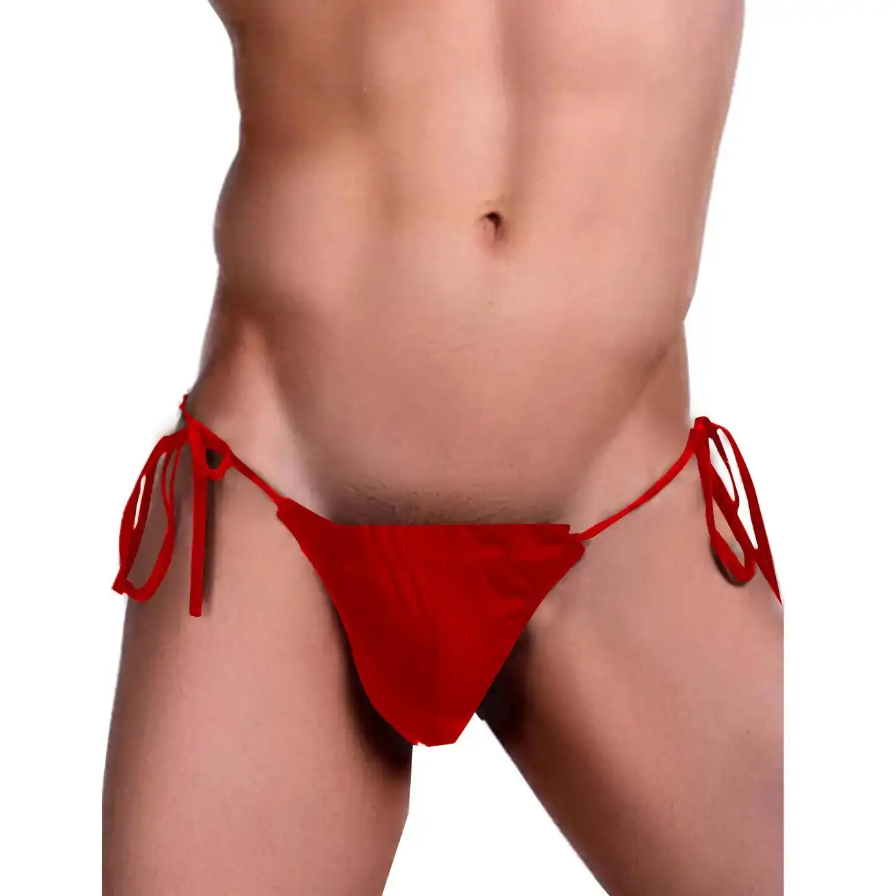 men’s Multicolor tie-side micro bikini brief with adjustable side straps