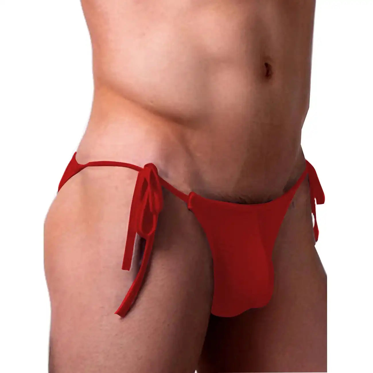 men’s Multicolor tie-side micro bikini brief with adjustable side straps