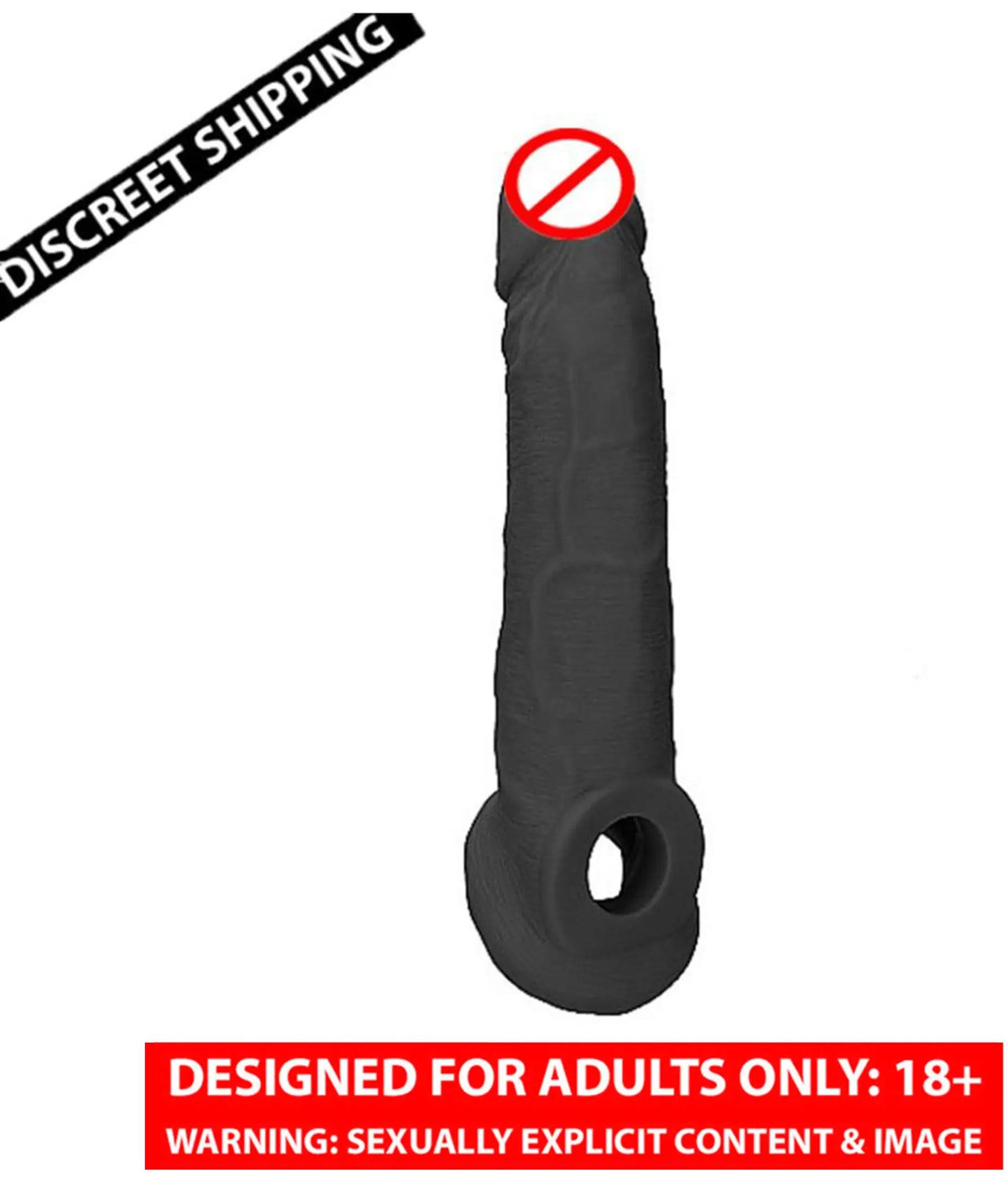 Black reusable elephant textured silicone sleeve with stretchable and washable silicone construction.