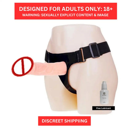 Men's reusable extra dotted silicone sleeve with adjustable waist support belt and stretchable design.