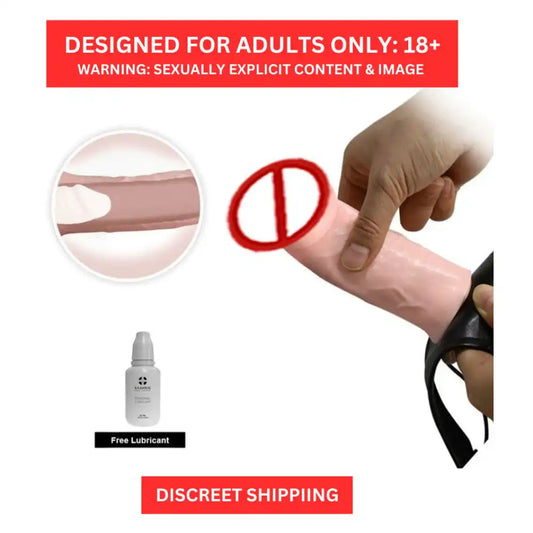 Men's reusable extra dotted silicone sleeve with adjustable waist support belt and stretchable design.