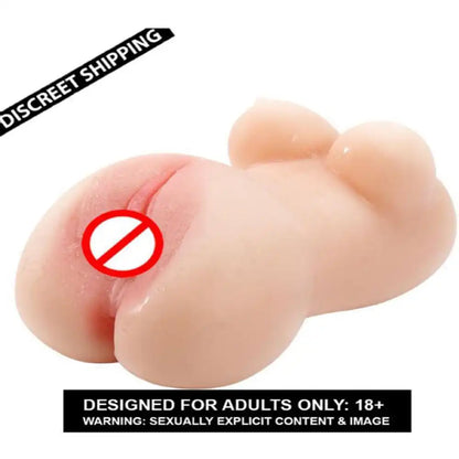 Men's silicone doll toy massager with soft-touch construction and compact reusable design.
