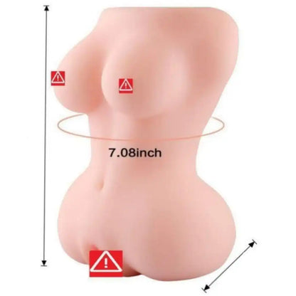 Mini silicone pocket massager with soft textured interior and compact portable design.