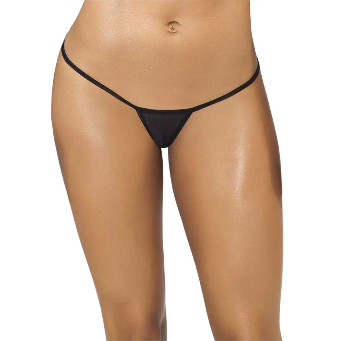 women's minimalist micro string panty featuring ultra-thin side straps and a low-rise seamless-style silhouette.