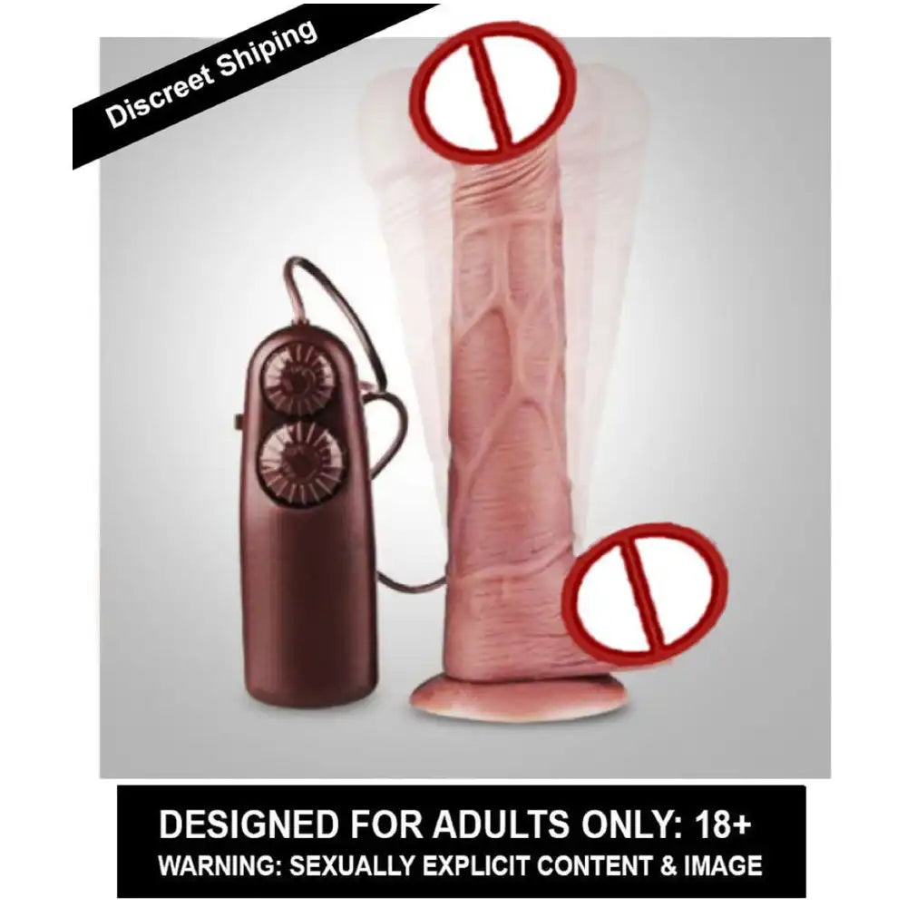 Multi-speed rotating vibrating massager for women with wired controller and ergonomic design.