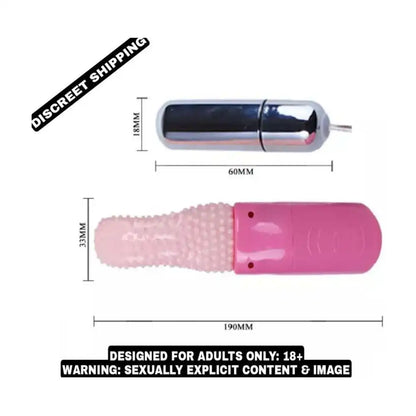 Tongue style vibrating massager with textured silicone surface and adjustable multi-speed control.