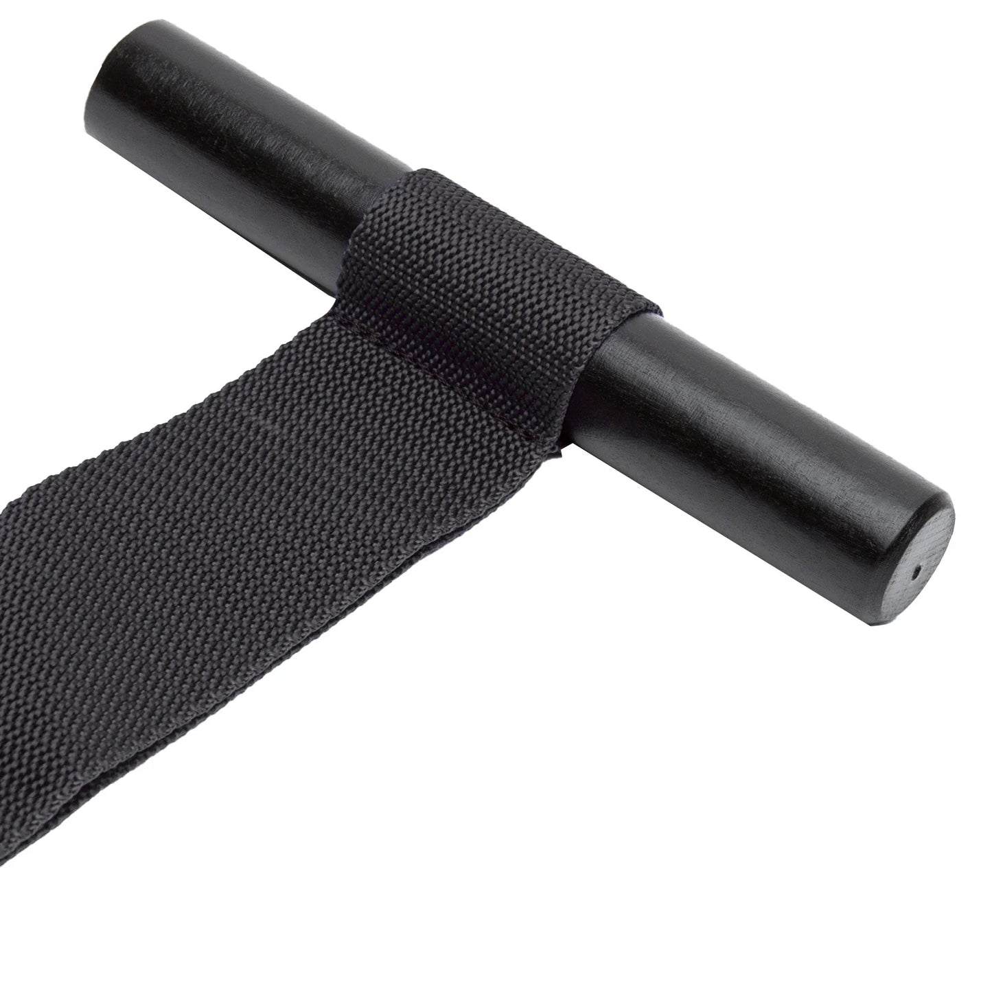 Adjustable over-the-door restraint kit with padded wrist cuffs attached to a door anchor strap.