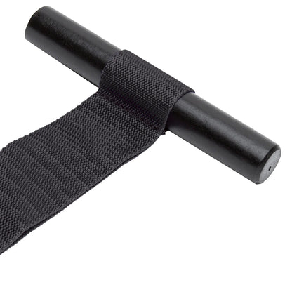 Adjustable over-the-door restraint kit with padded wrist cuffs attached to a door anchor strap.