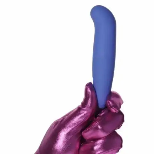 Pink mini battery operated vibrator with compact ergonomic design and portable construction.