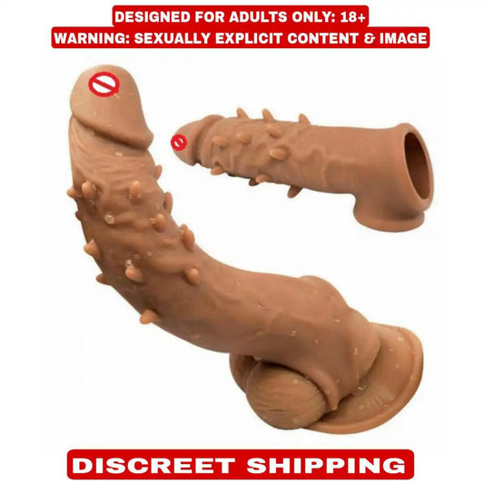 Reusable textured silicone sleeve with flexible construction and ergonomic design.