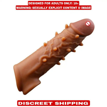 Reusable textured silicone sleeve with flexible construction and ergonomic design.