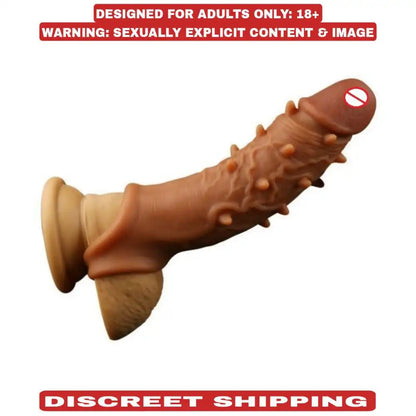 Reusable textured silicone sleeve with flexible construction and ergonomic design.