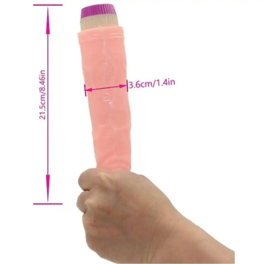Silicone vibrating massager for women with flexible ergonomic design and portable construction.
