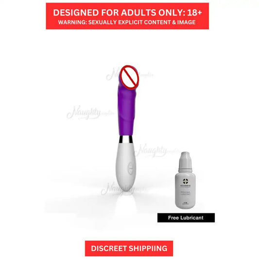 Silicone vibrator massager for women with ergonomic handheld design and multi-speed vibration modes.
