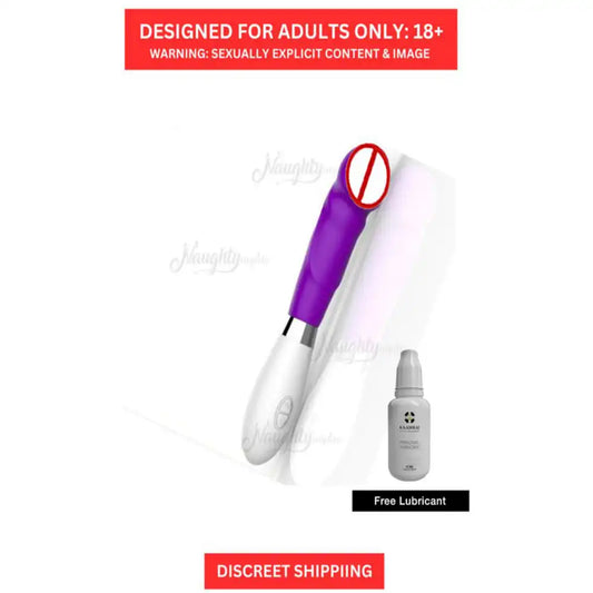 Silicone vibrator massager for women with ergonomic handheld design and multi-speed vibration modes.