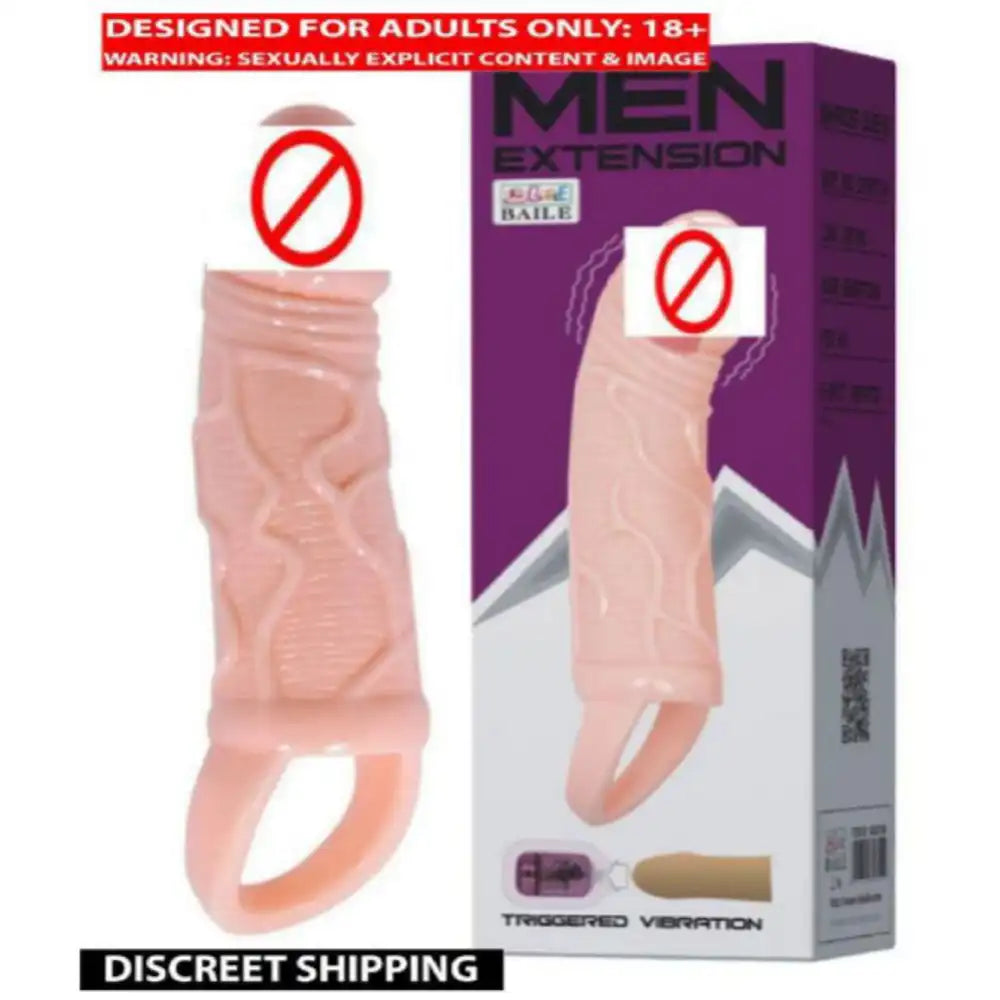 Soft silicone sleeve dragons reusable condom with textured flexible design and washable construction.