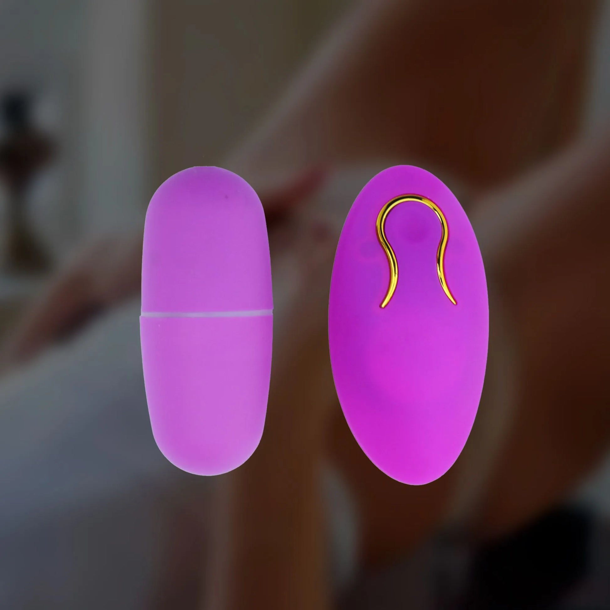 Pink wireless egg vibrator massager with remote control and rechargeable design.