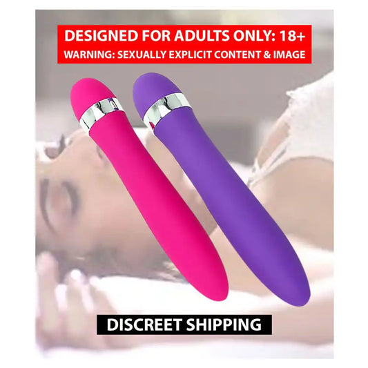 Wireless pocket vibrator massager for women with compact rechargeable design and silicone body.