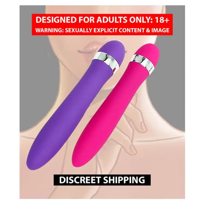 Wireless pocket vibrator massager for women with compact rechargeable design and silicone body.