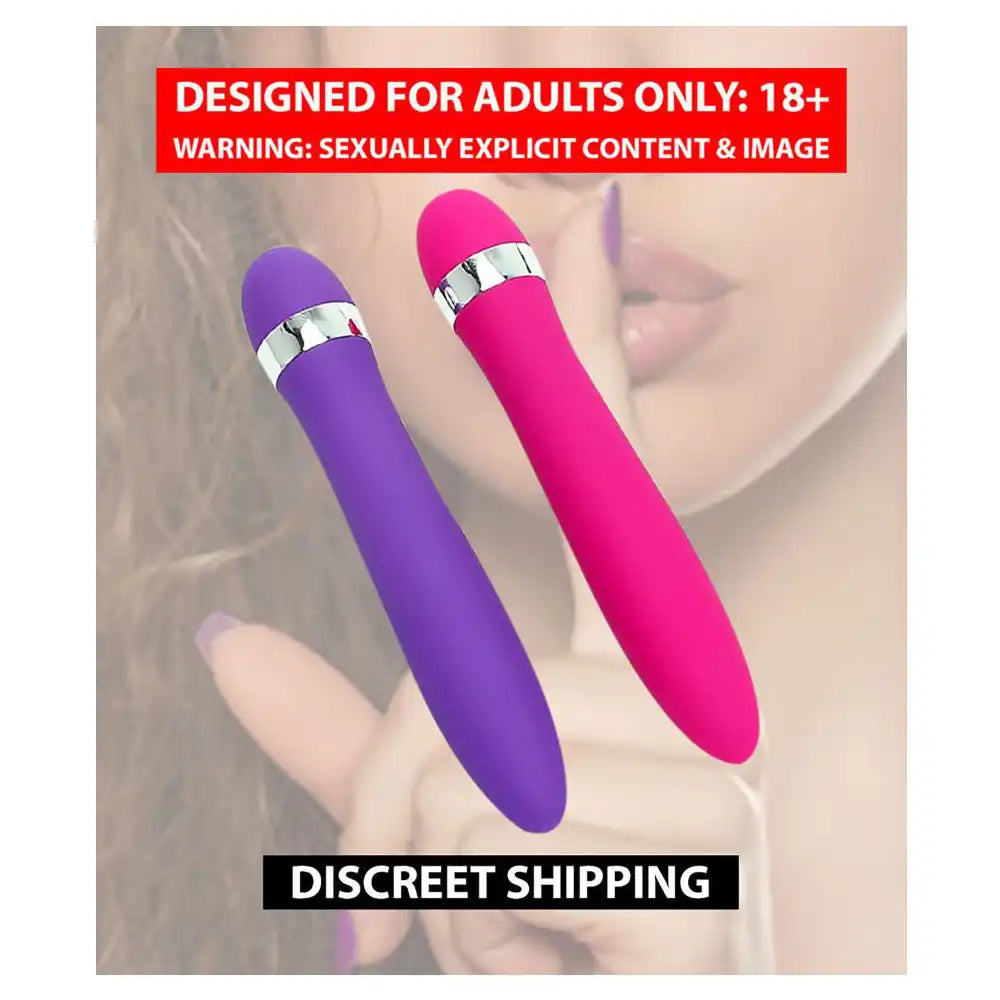 Wireless pocket vibrator massager for women with compact rechargeable design and silicone body.